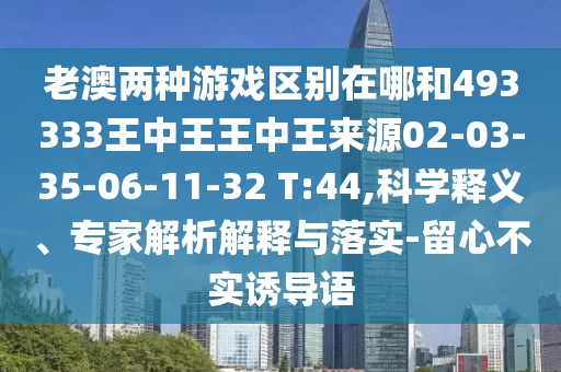 老澳兩種游戲區(qū)別在哪和493333王中王王中王來源02-03-35-06-11-32 T:44,科學釋義、專家解析解釋與落實-留心不實誘導語